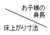 床上がり寸法